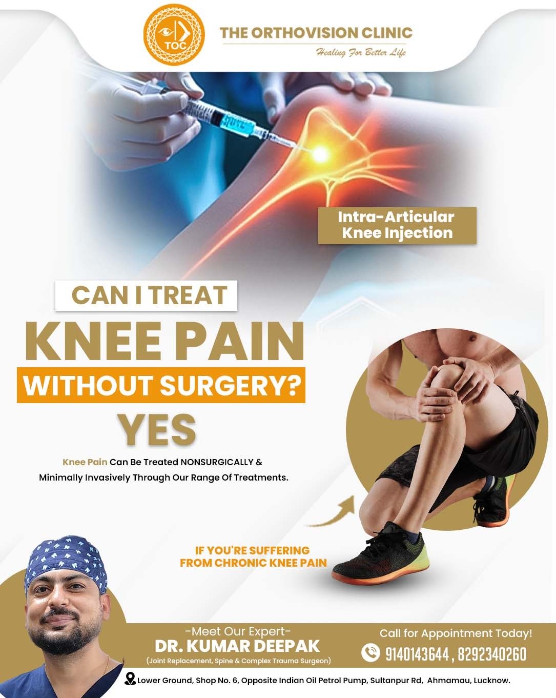 Non-surgical knee pain treatment options