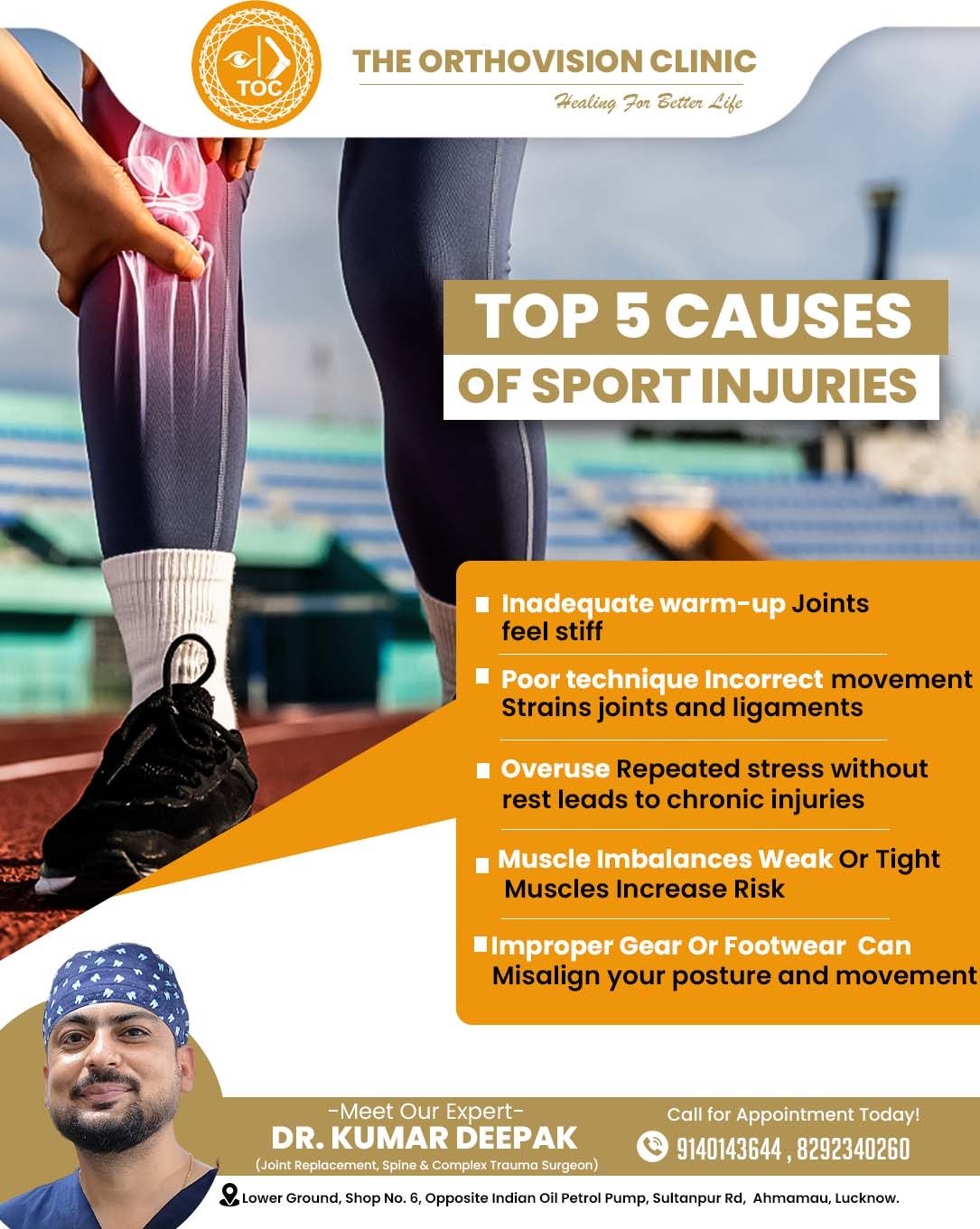 Top causes of sports injuries