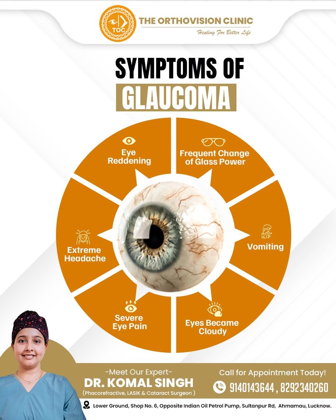Symptoms of glaucoma awareness