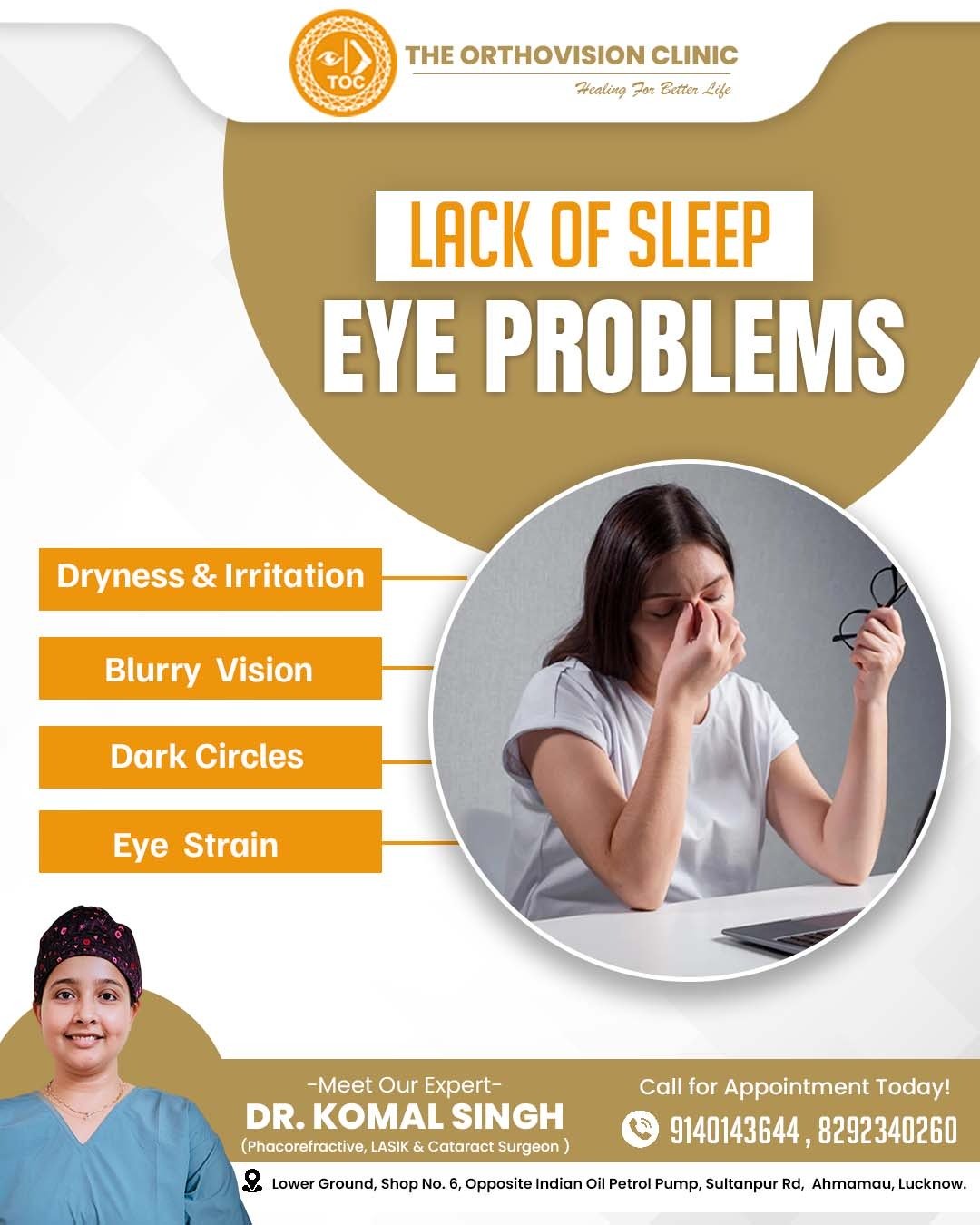 Sleep-related eye strain awareness